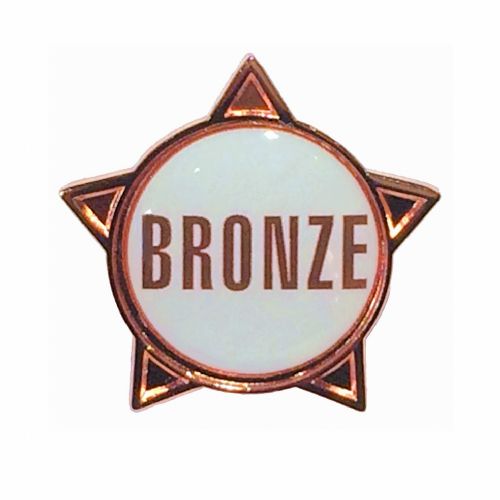 BRONZE (text) star badge